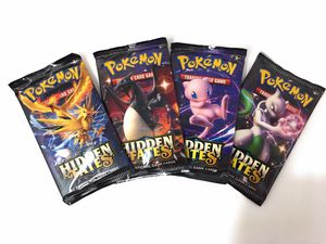 Hidden Fates Booster Pack Art Set (4 Packs)