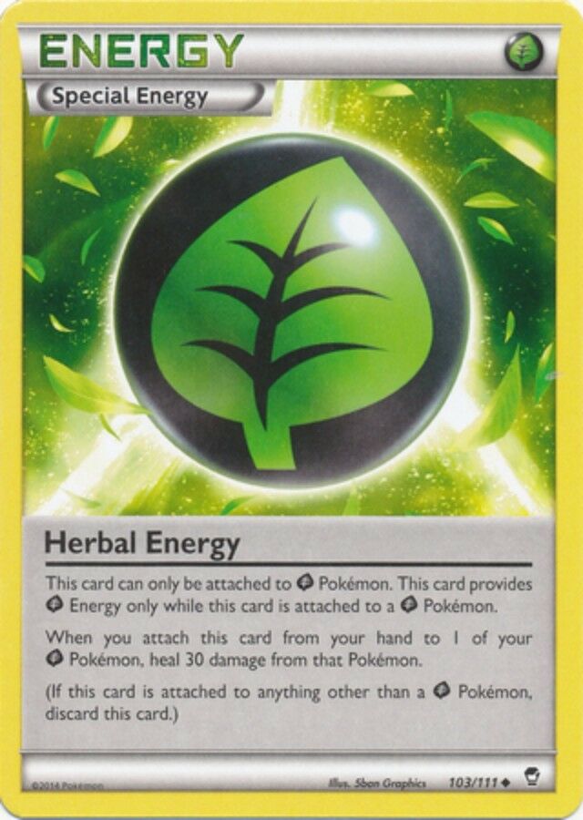 Herbal Energy - 103/111 - Uncommon - XY: Furious Fists - 7th City
