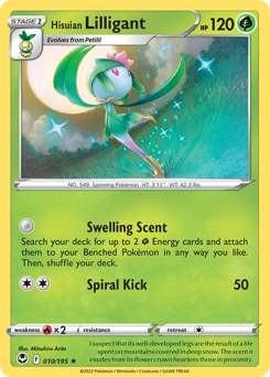 Hisuian Lilligant - 10/195 - Rare - Silver Tempest