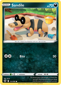 Sandile - 111/195 - Common - Silver Tempest