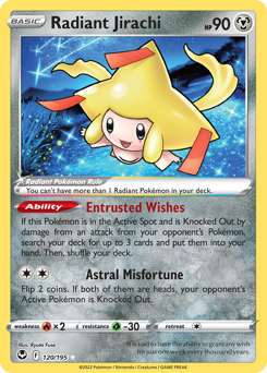 Radiant Jirachi - 120/195 - Radiant Rare - Silver Tempest