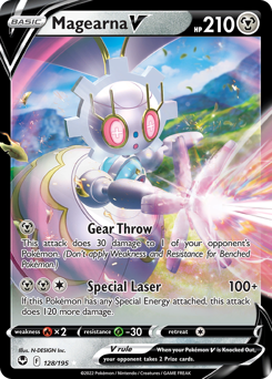 Magearna V - 128/195 - Rare Holo V - Silver Tempest