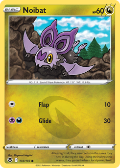 Noibat - 132/195 - Common - Silver Tempest