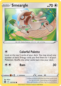 Smeargle - 137/195 - Common - Silver Tempest