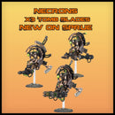 Warhammer 40k: Necron x3 Tomb Blades New on Sprue (No Bases)