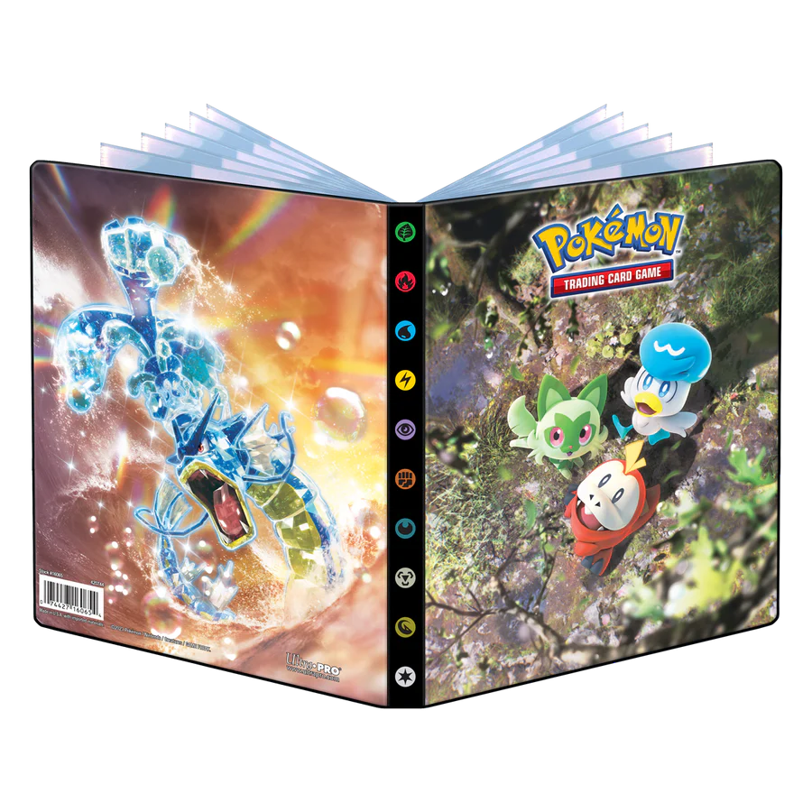 Pokemon: Fuecoco, Sprigatito, Quaxly and Gyarados 4 Pocket Portfolio