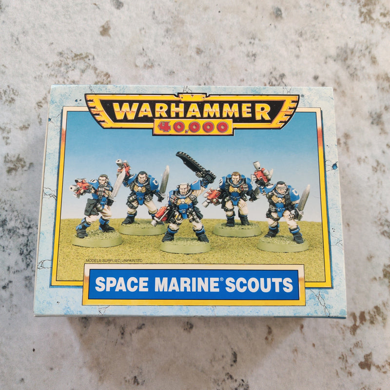 Warhammer 40k Space Marine Scouts Metal IN BOX Great Condition AZ077