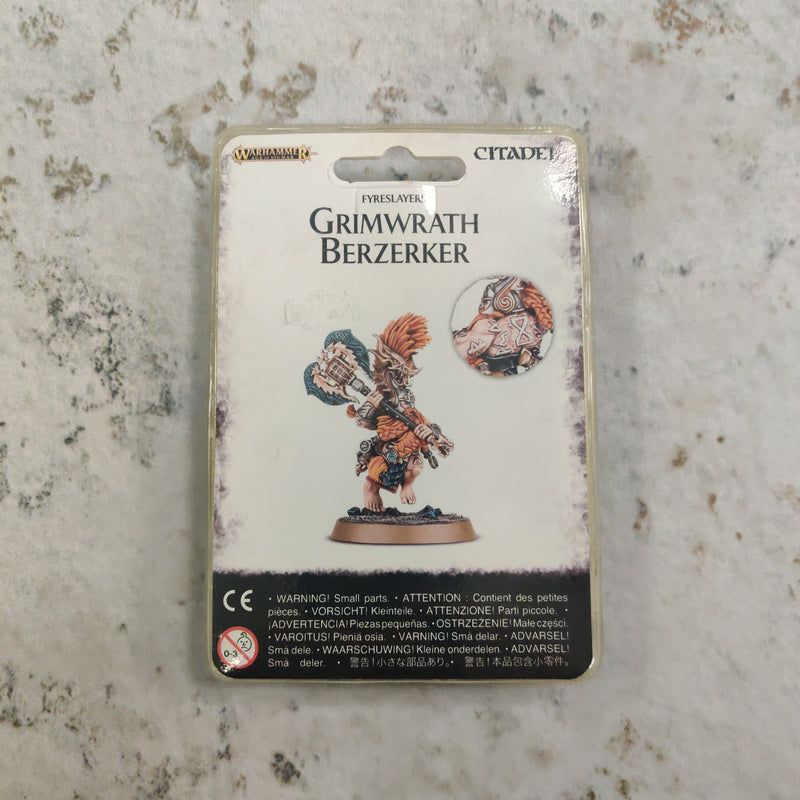 Warhammer Age of Sigmar Fyreslayers Grimwrath Berzerker Sealed AY019