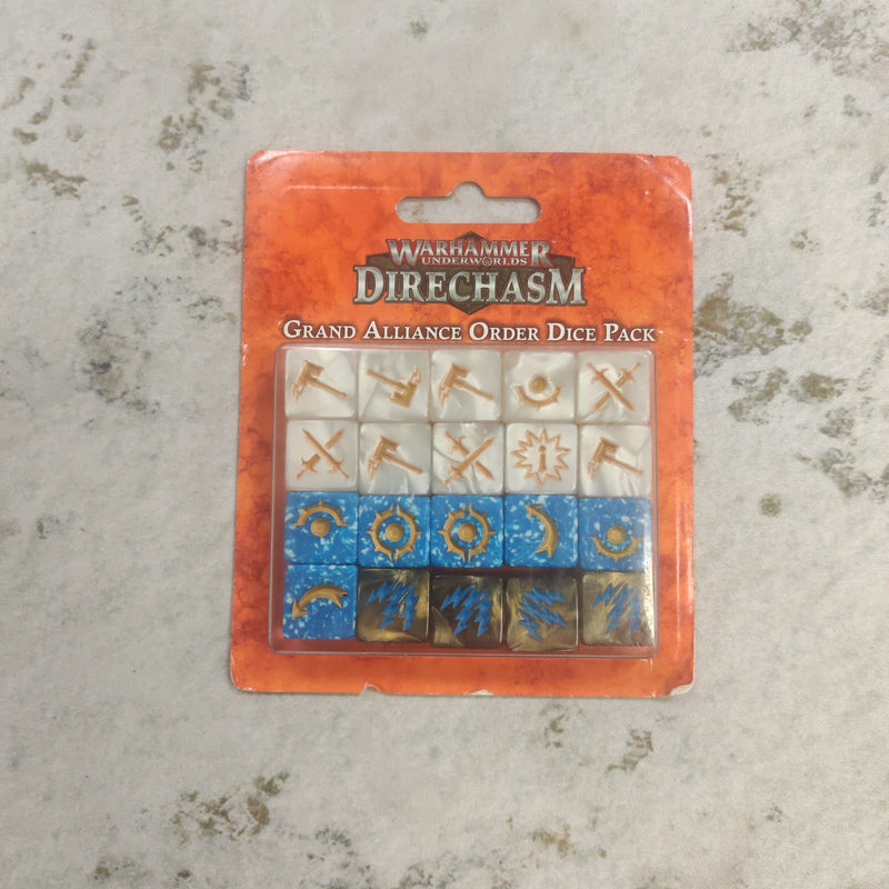 Warhammer Underworlds Direchasm Grand Alliance Order Dice AY042