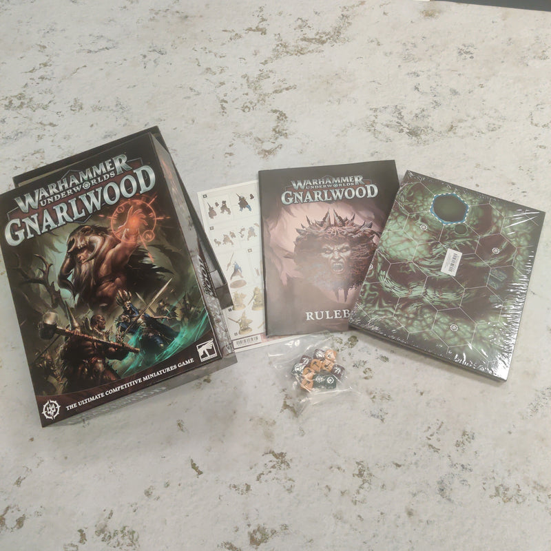 Warhammer Underworlds Gnarlwood Box set Boards Dice and Rulebooks only BD002