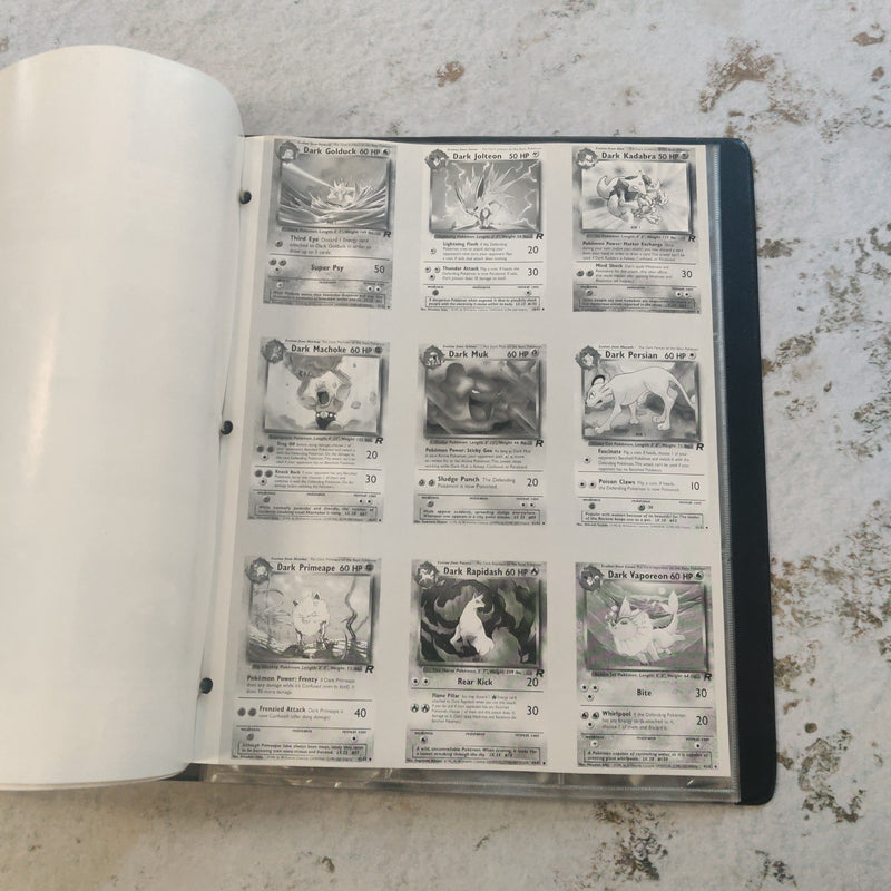 Pokemon TCG Team Rocket Binder with Checklist Pages WOTC BD147-0328