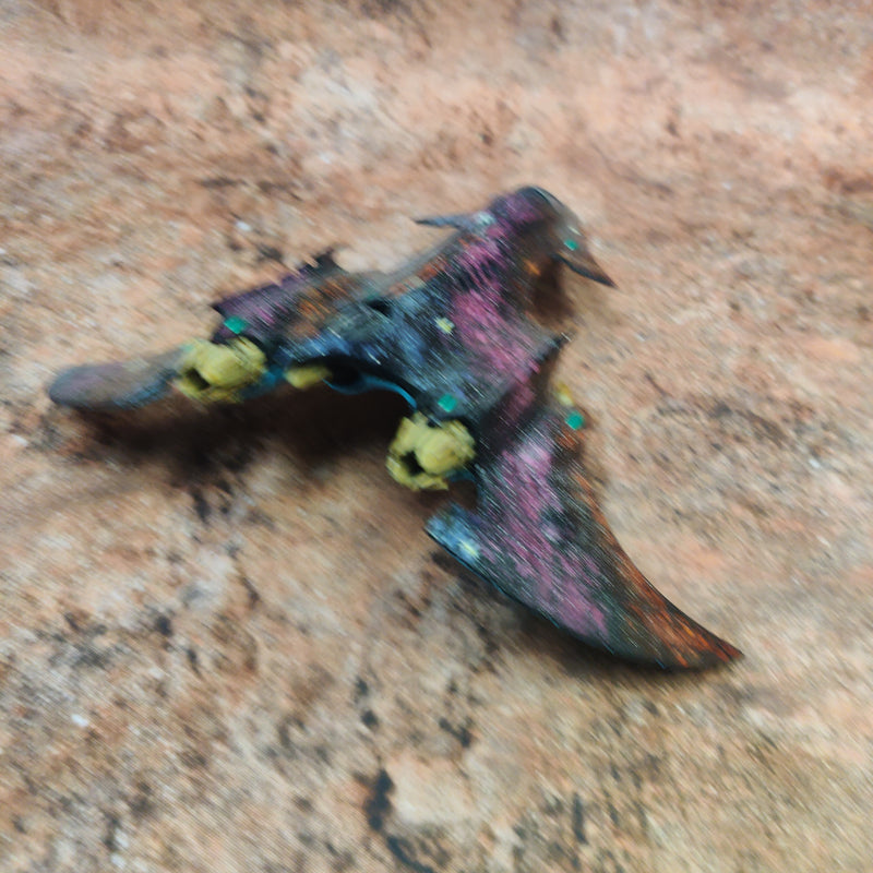 Warhammer 40k Aeldari Hemlock Wraithfighter Well Painted Missing Tail Fins AB104-0402