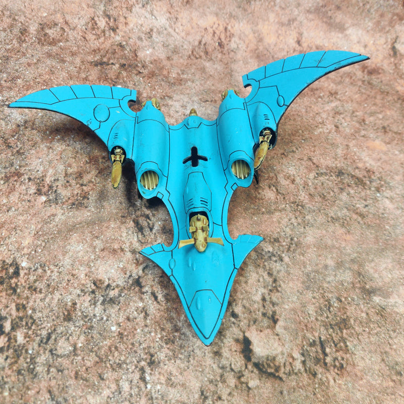 Warhammer 40k Aeldari Hemlock Wraithfighter Well Painted Missing Tail Fins AB104-0402