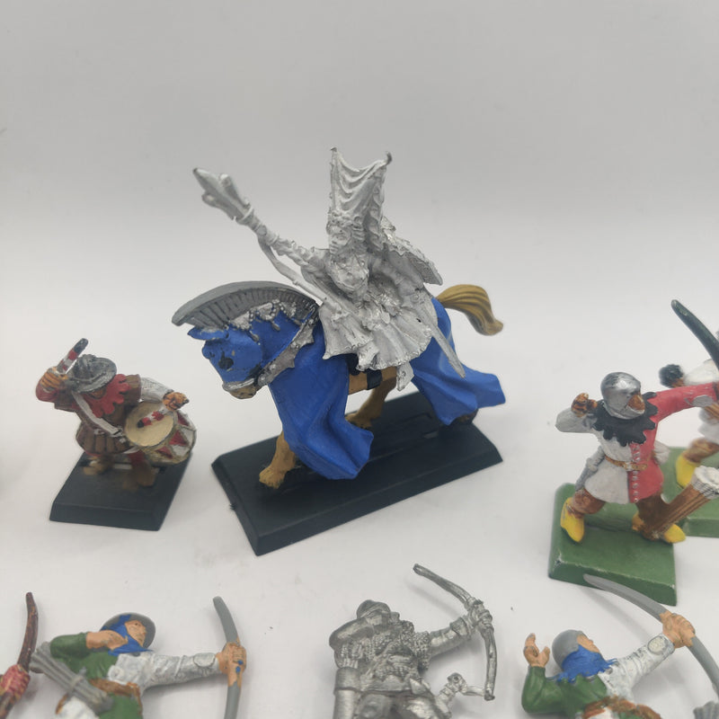 Warhammer Fantasy Bretonnian Damsel Mounted and 9 Archers Metal / Plastic AO036-0404