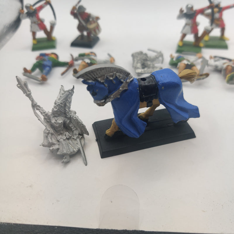 Warhammer Fantasy Bretonnian Damsel Mounted and 9 Archers Metal / Plastic AO036-0404