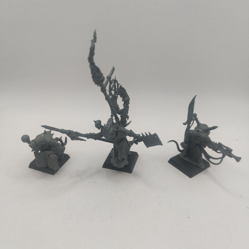 Warhammer Fantasy Skaven Characters Engineer / Warlord / Plague Monk AI074-0404