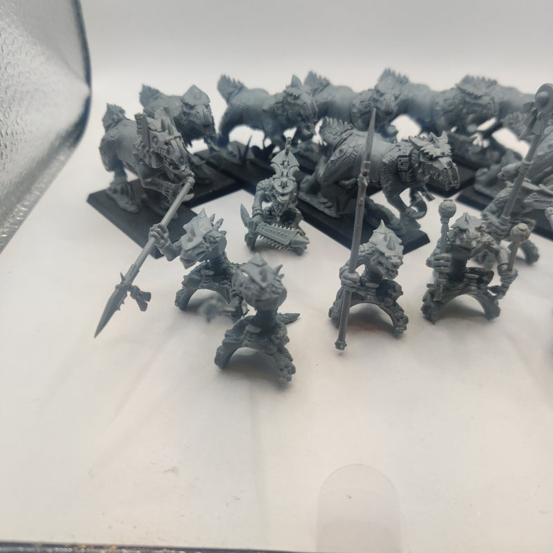 Warhammer The Old World Lizardmen Saurus Cold One Riders x8 AD003-0409