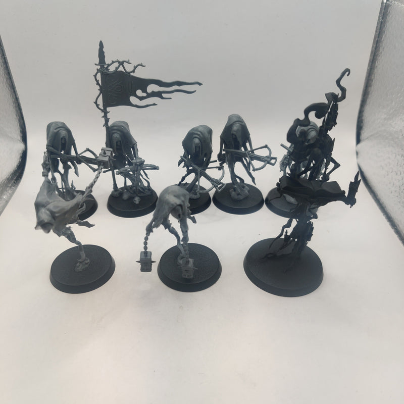 Age of Sigmar Nighthaunt Scriptor Mortis Craventhrone Guard and Chainghasts AW150-0409