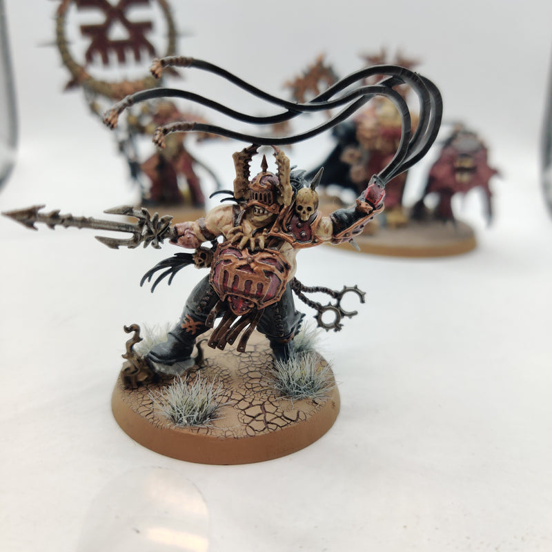 Age of Sigmar Mighty Lord of Khorne Bloodsectrator and Bloodstoker Well Painted AT129-0409