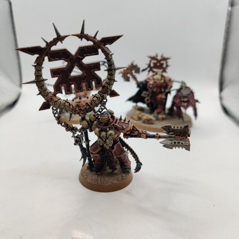 Age of Sigmar Mighty Lord of Khorne Bloodsectrator and Bloodstoker Well Painted AT129-0409