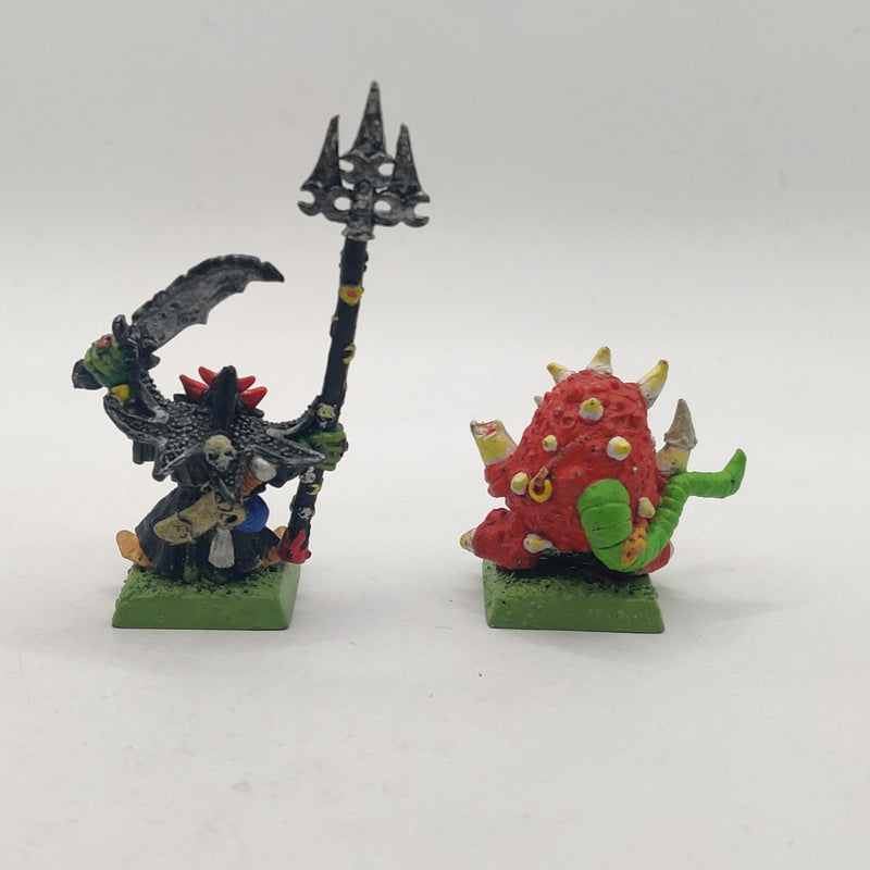 Warhammer The Old World Goblins Skarsnik and Gobbla Metal AT205