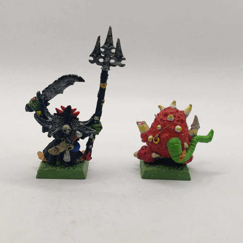 Warhammer The Old World Goblins Skarsnik and Gobbla Metal AT205