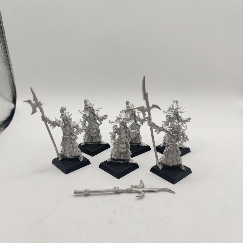 Warhammer The Old World Dark Elf Black Guard x6 Metal AC076