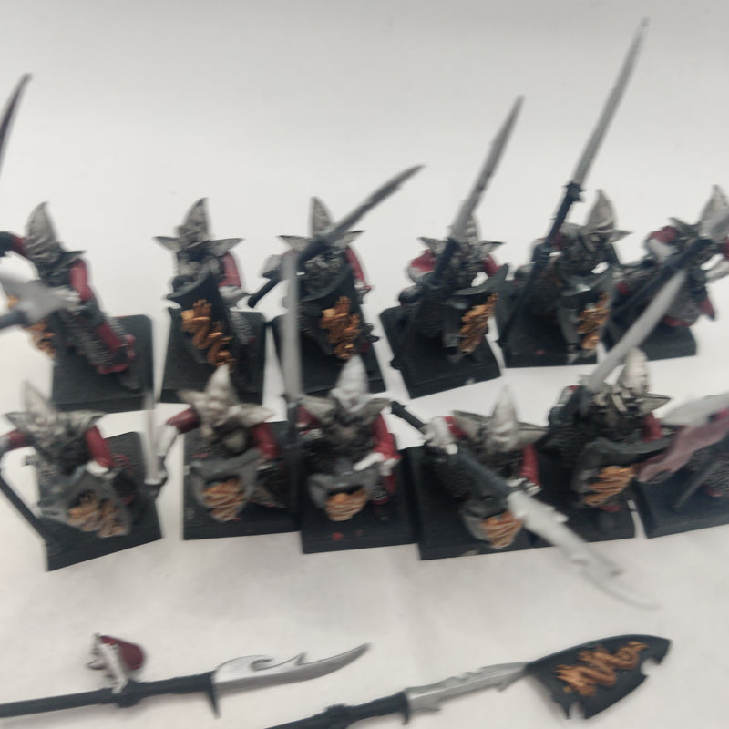 Warhammer The Old World Dark Elf Spearmen x12 Painted BA056