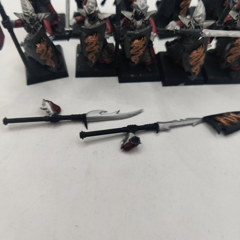 Warhammer The Old World Dark Elf Spearmen x12 Painted BA056