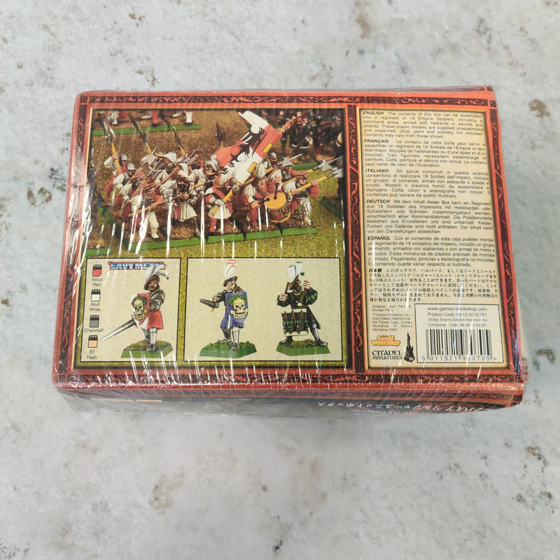 Warhammer The Old World Empire Soldiers Regiment - State Troops - Sealed Damaged Box BD185