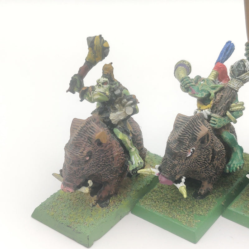 Warhammer Fantasy Savage Orc Boar Boyz x5 Metal Painted AA124