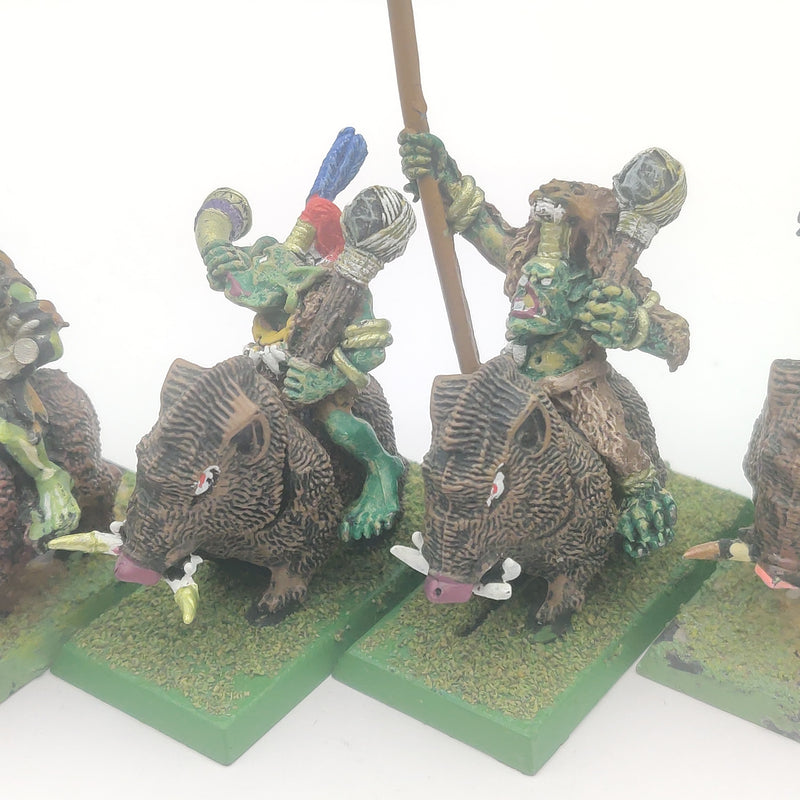 Warhammer Fantasy Savage Orc Boar Boyz x5 Metal Painted AA124