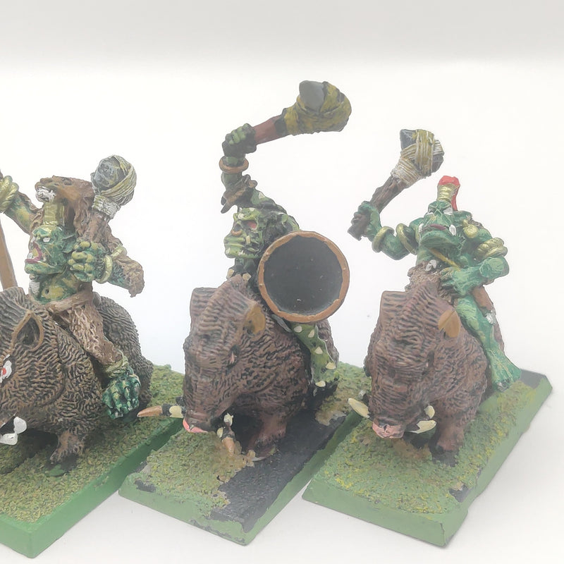 Warhammer Fantasy Savage Orc Boar Boyz x5 Metal Painted AA124