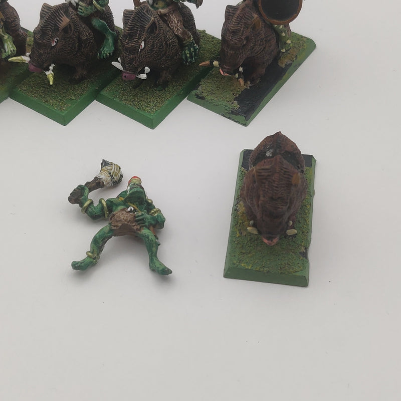 Warhammer Fantasy Savage Orc Boar Boyz x5 Metal Painted AA124