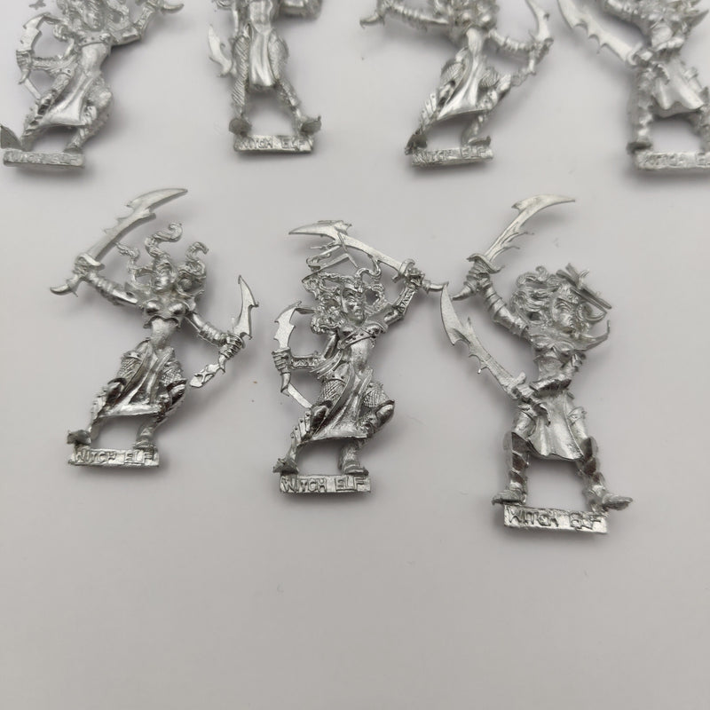 Warhammer Fantasy Dark Elf Witch Elves x7 Metal AC008