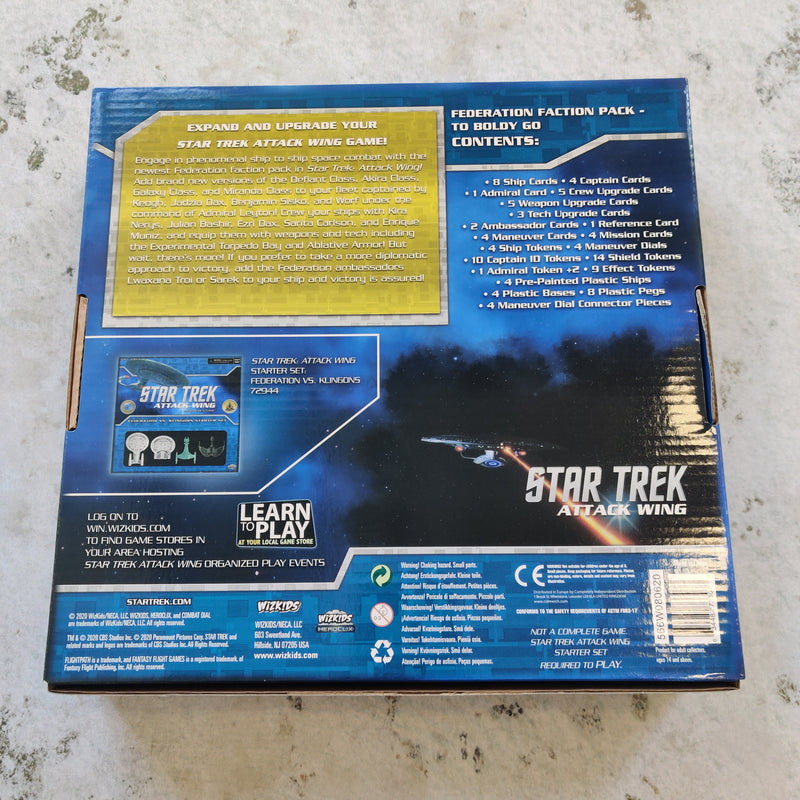 Star Trek Attack Wing Federation Faction Pack To Boldly Go AY152