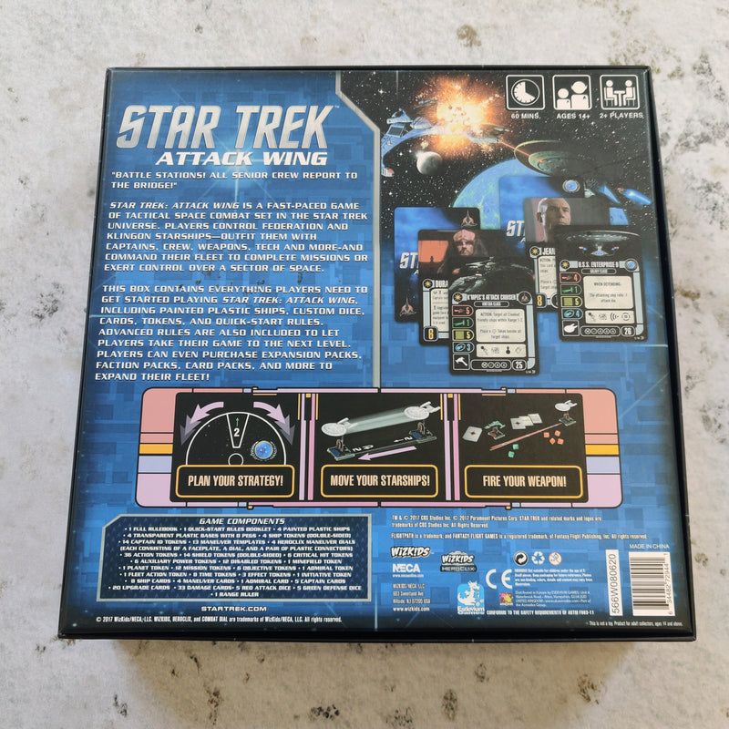 Star Trek Attack Wing Federation vs Klingons Starter Set AY151