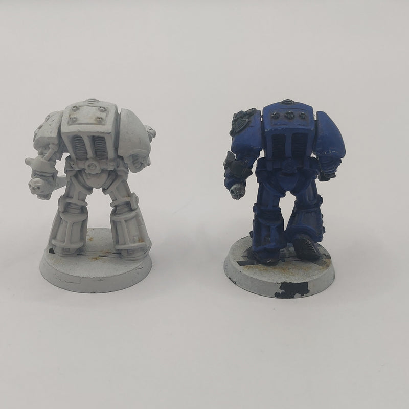 Warhammer 40k Space Marine Terminator Librarian and Captain - Metal OOP AZ119