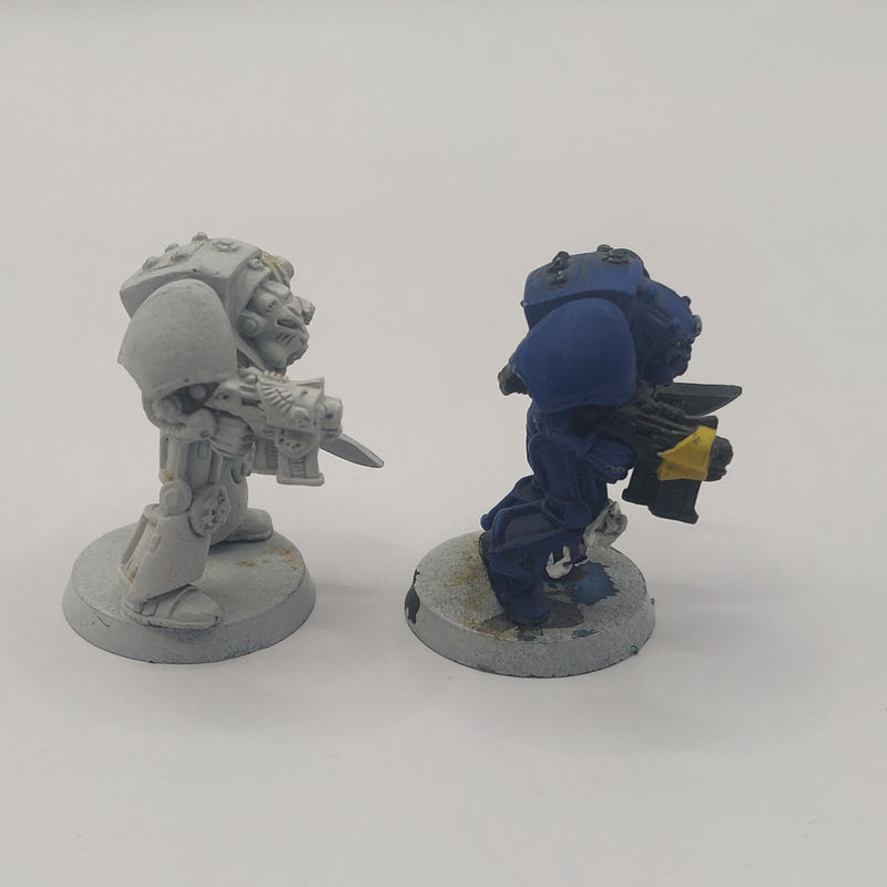 Warhammer 40k Space Marine Terminator Librarian and Captain - Metal OOP AZ119