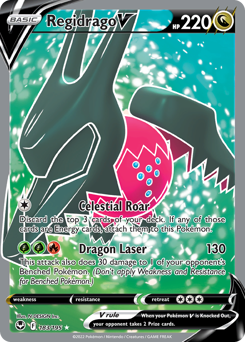 Regidrago V - 183/195 - Rare Ultra - Silver Tempest