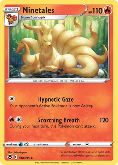 Ninetales - 18/195 - Uncommon - Silver Tempest