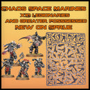 Warhammer 40k: Chaos Space Marines Legionaries and Greater Possessed OOP New on Sprue (No Bases)