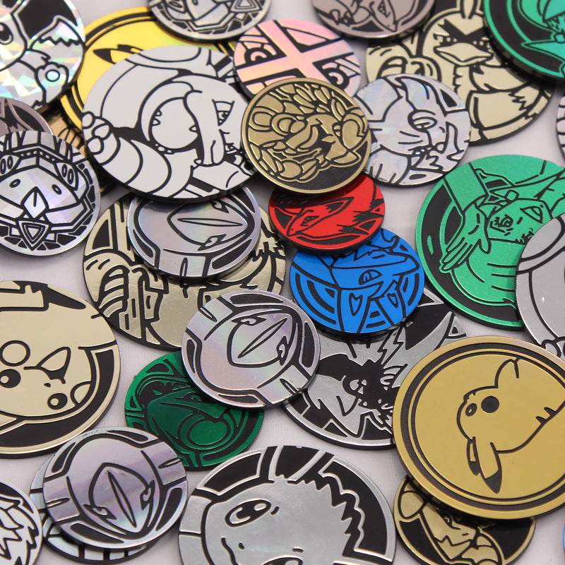 Pokemon Cards 10x Official Holo Game Coins Gift Bulk Bundle Joblot
