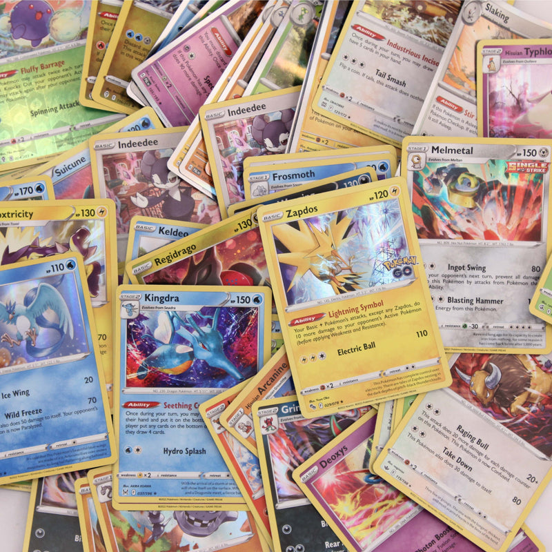 Ready Pack 60 Authentic Pokémon Cards – 10 Holos + 1 Guaranteed Ultra Rare (V / EX / GX