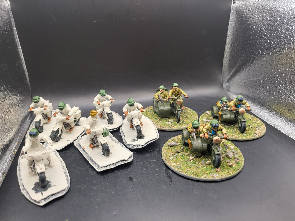 Bolt Action French Motorbike Teams (BC121)