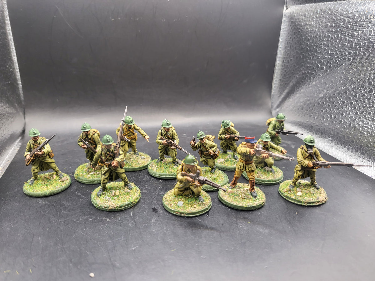 Bolt Action French Infantry Squad Painted (BC120)