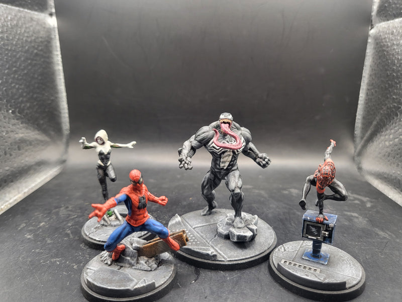 Marvel Crisis Protocol Web Warriors Bundle very well painted, card included (AU013)