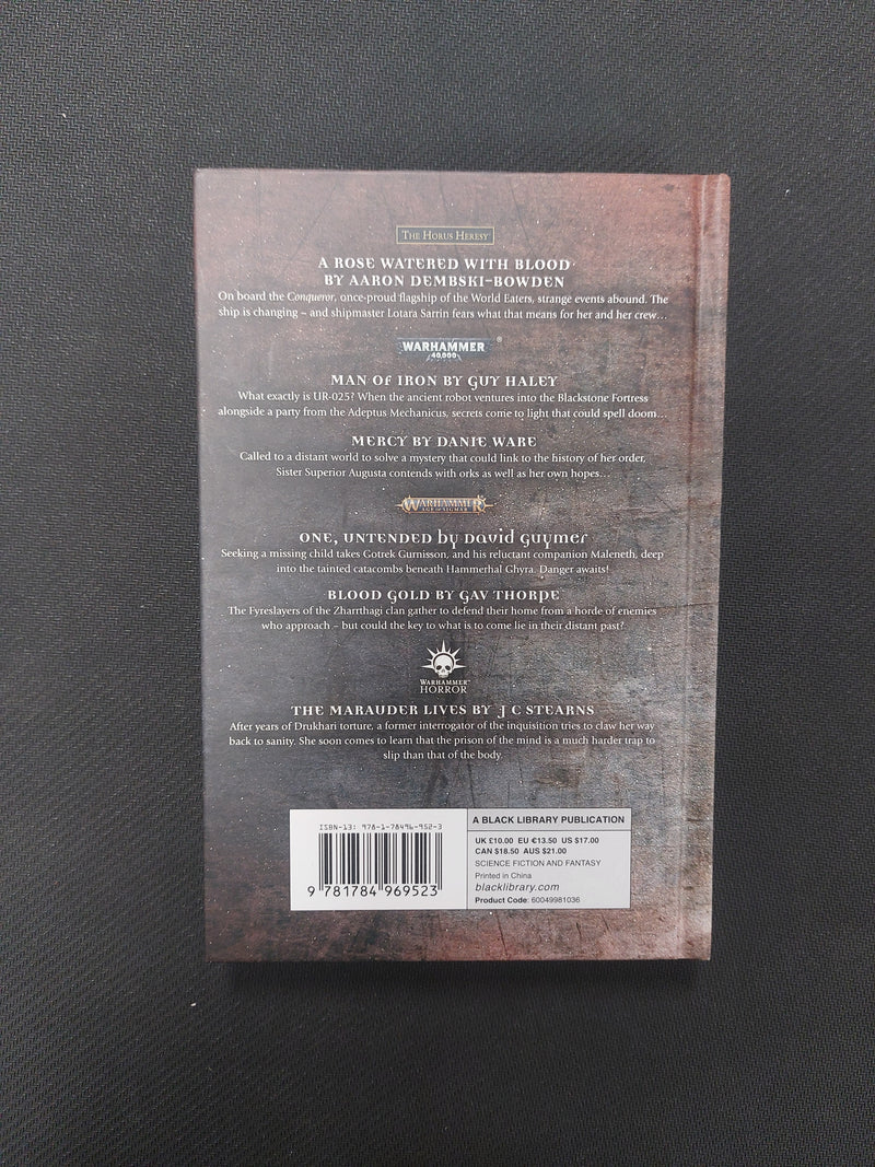 A rose Watered With Blood & Other Stories Hardcover book  Black Library  BG131