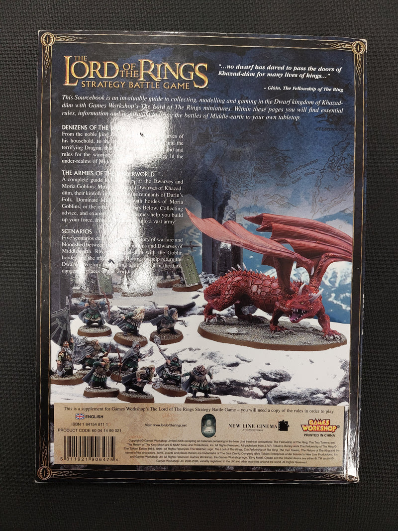 The Lord Of the Rings Strategy Battle Game Khazad-Dum Source book  BK0042