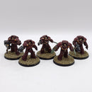 Warhammer Horus Heresy: Space Marines Word Bearers Tartaros Terminators - Well Painted (AW142)